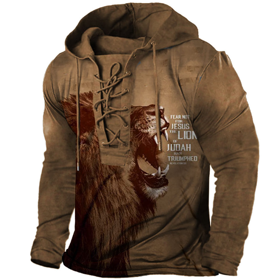 

Lion Print Men's Hoodie