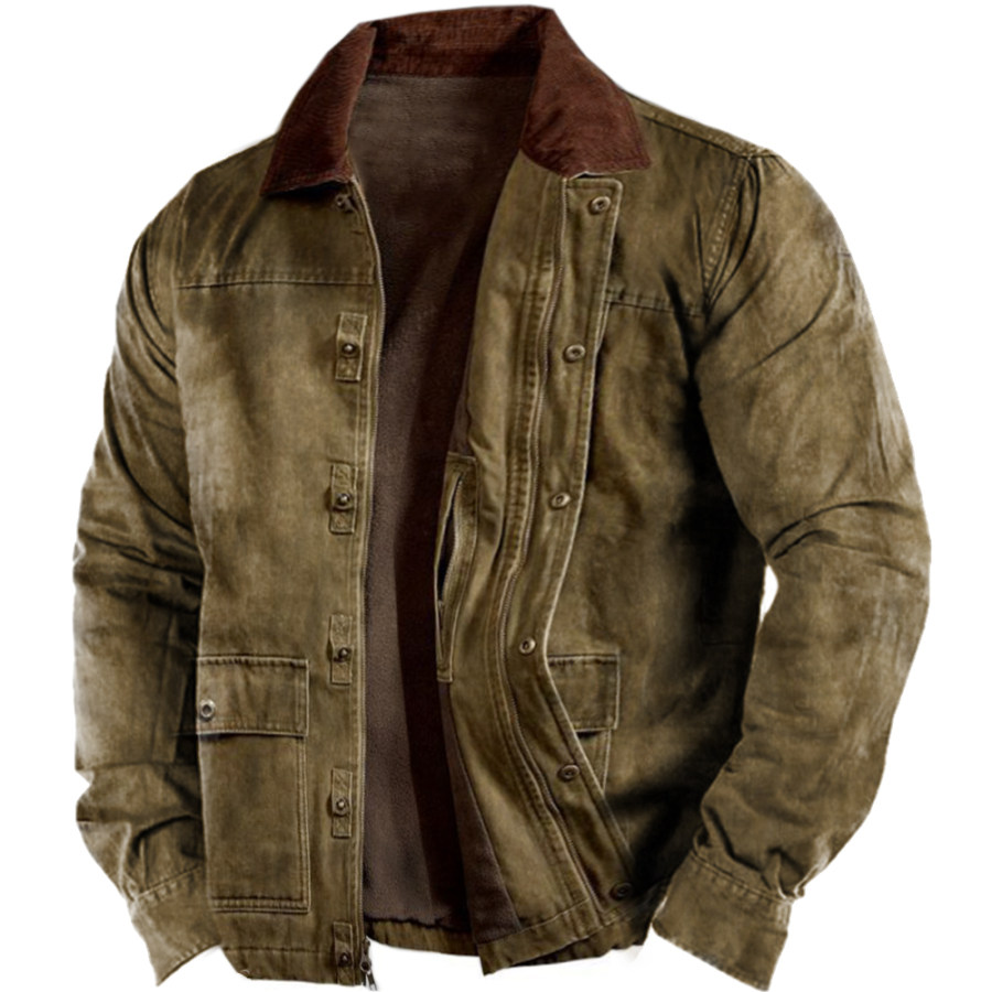 

Men's Outdoor Tactical Retro Cargo Jacket