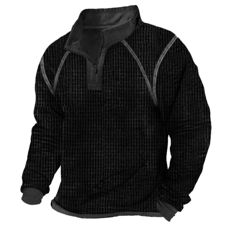 

Men's Waffle Casual Sweatshirt