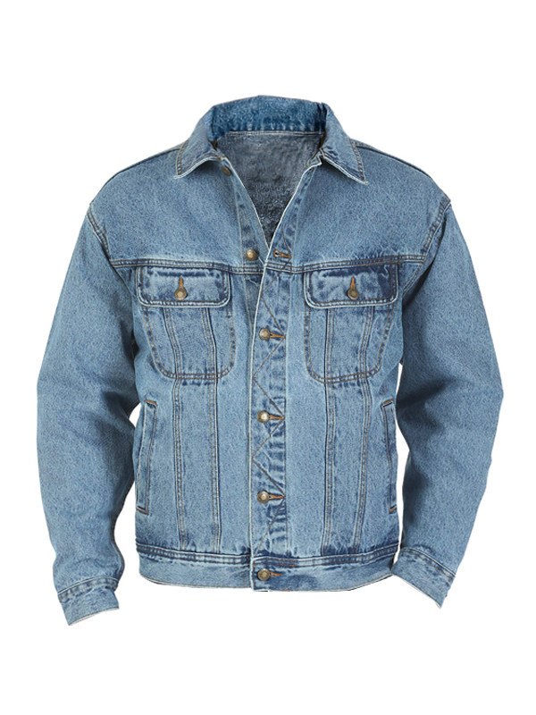 Men's Outdoor Rugged Wear Unlined Denim Jacket