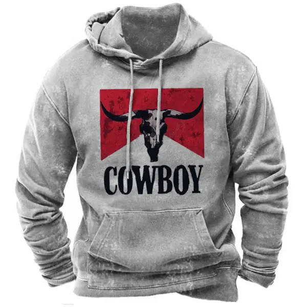 Men's Cowboy Hoodie - Mosaicnew.com 
