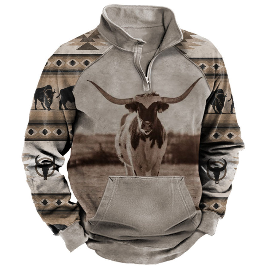 

Sudadera Con Solapa De Vaquero Para Hombre