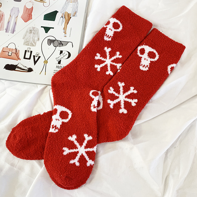 Men's Vintage Christmas Plush Chic Socks