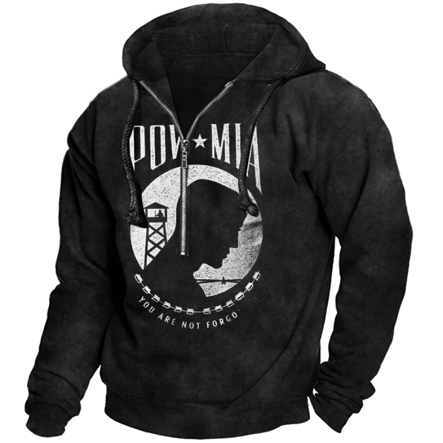 

Men's Vintage Power Man Zip Hoodie