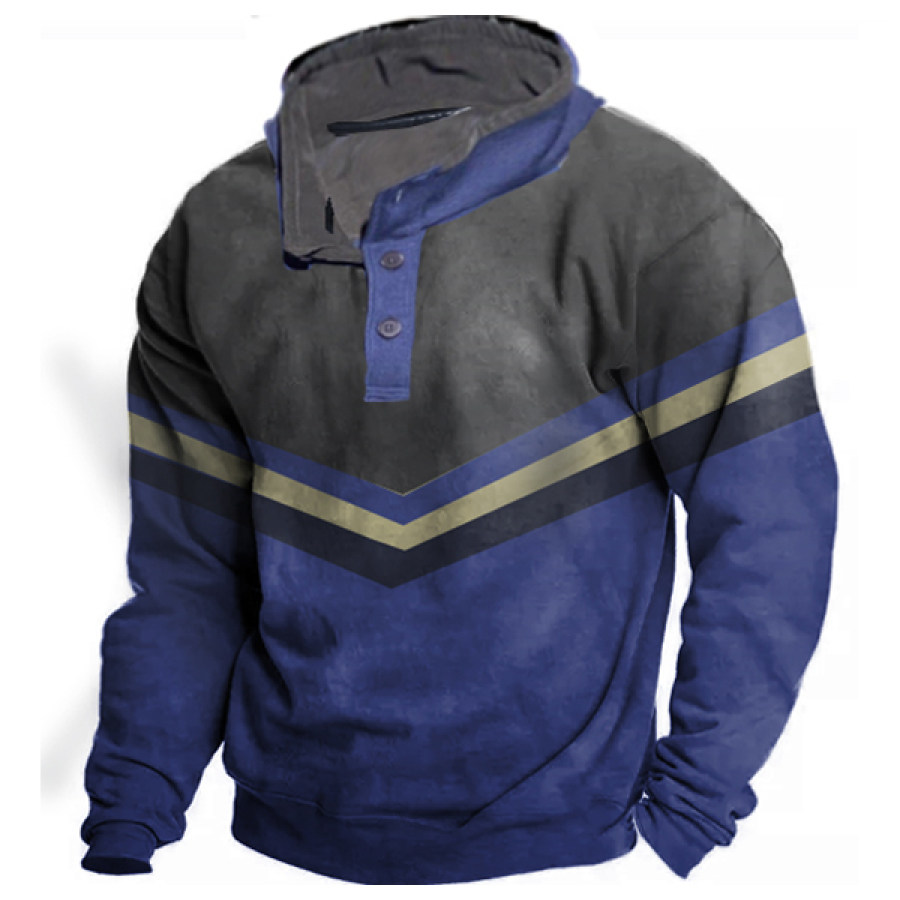 

Men's Outdoor Contrasting Colors 1/4 Tactical Sports Sweatshirt