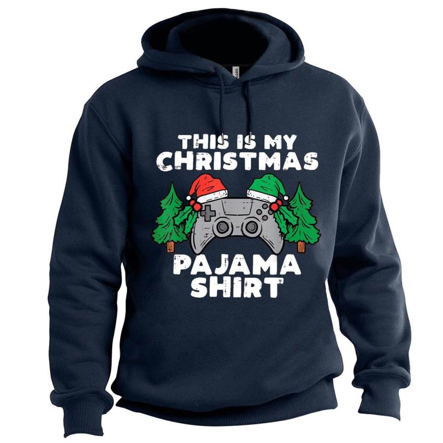 

Men's This Is My Christmas Pajama Shirt Print Hoodie