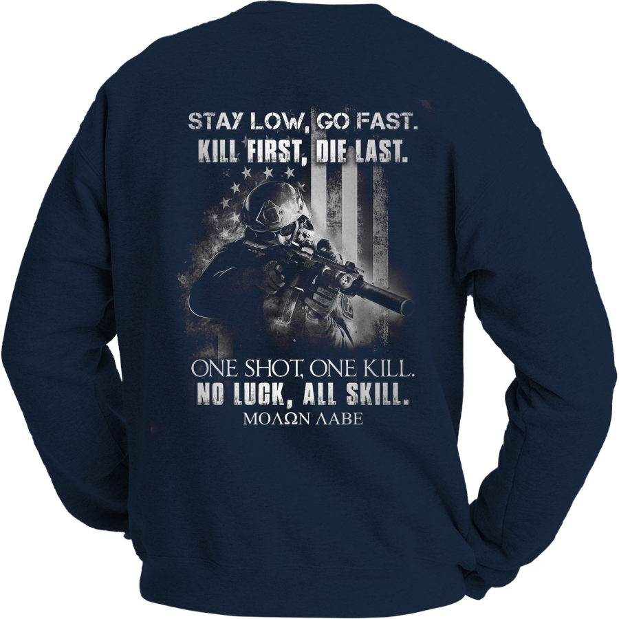 

Veterans Stay Low Go Fast Men's Sweatshirt