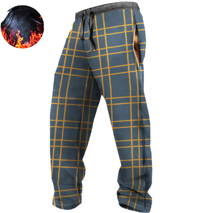 

Men's Outdoor Retro Casual Fleece Sweatpants