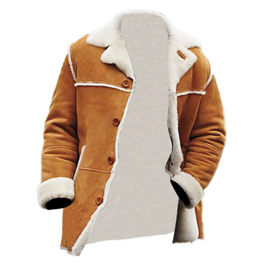 

Men's Winter Fleece Collar Warm Coat