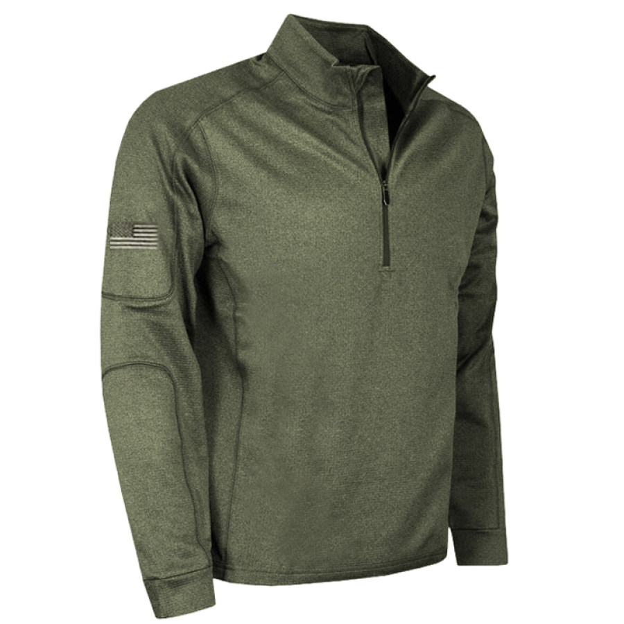 

Men's Outdoor Quick Drying Sports Half Zip Courtside T-shirt