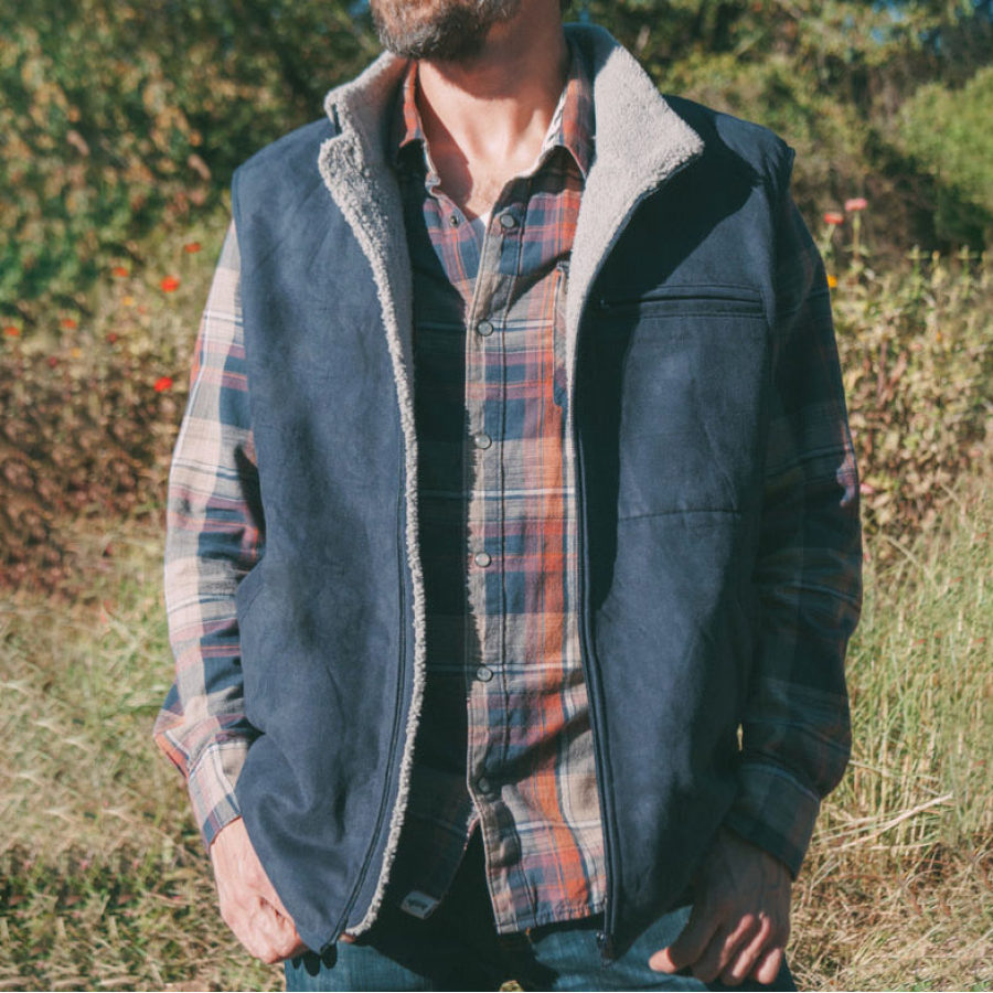 

Men's Outdoor Warm Suede Vest