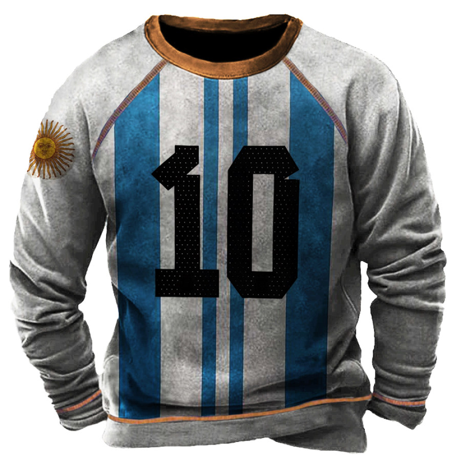 

Men's Vintage Argentina No. 10 Soccer Sweatshirt