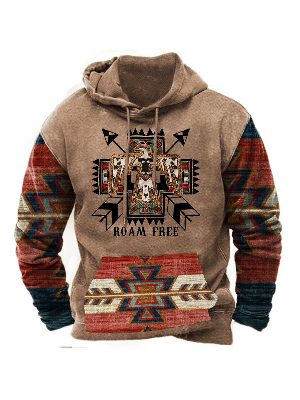Men's Aztec Vintage Hoodie