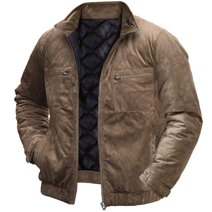 

Men's Outdoor Full Zip Plus Thick Warm Tactical Jacket