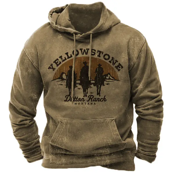 Men's yellowstone hoodie clearance