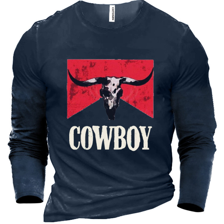 

Cowboy Men's Cotton T-Shirt
