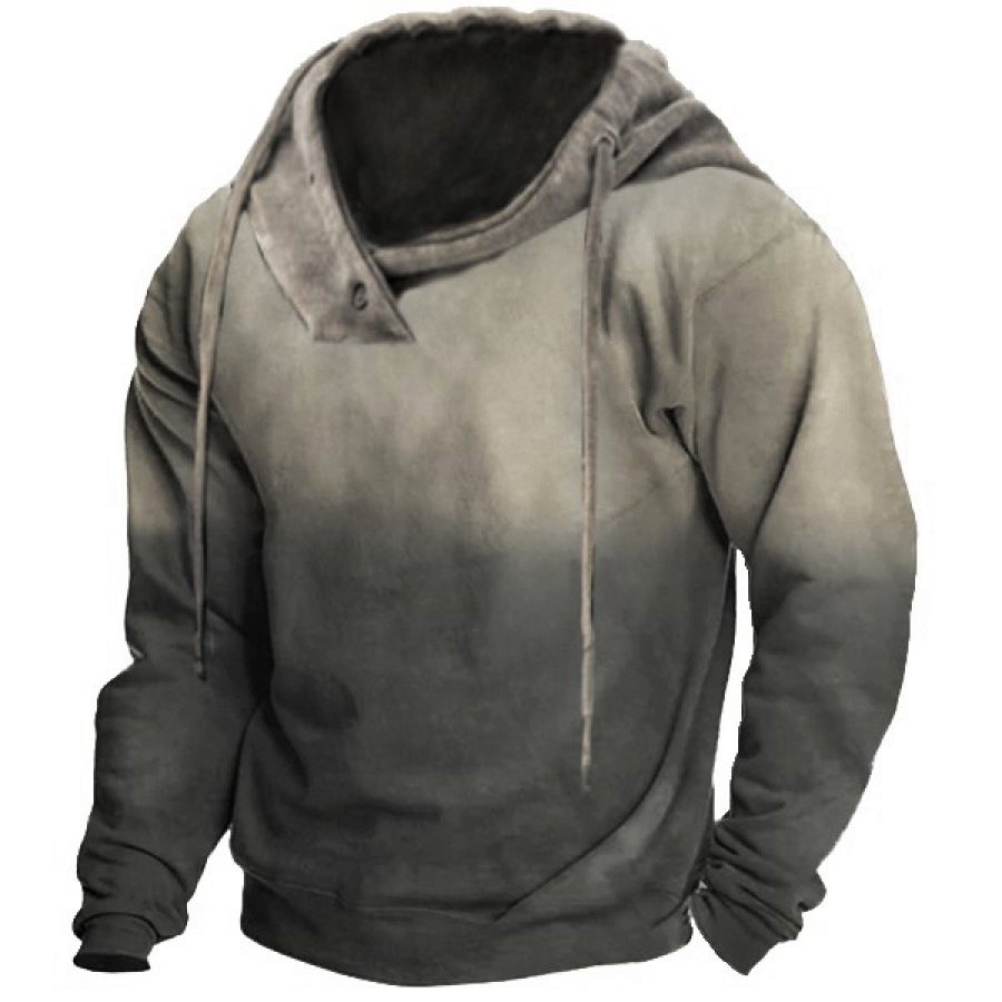 

Men's Vintage Ombre Print Hoodie