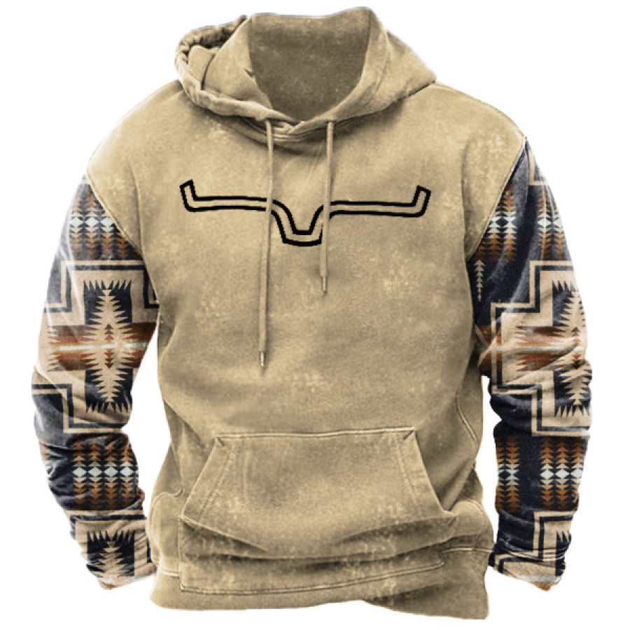 Aztec Cowboy Men's Hoodie