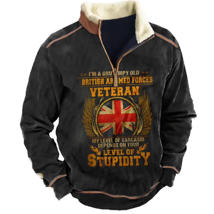 

I'm A Grumpy Old British Armed Forces Veteran Men Sweatshirt