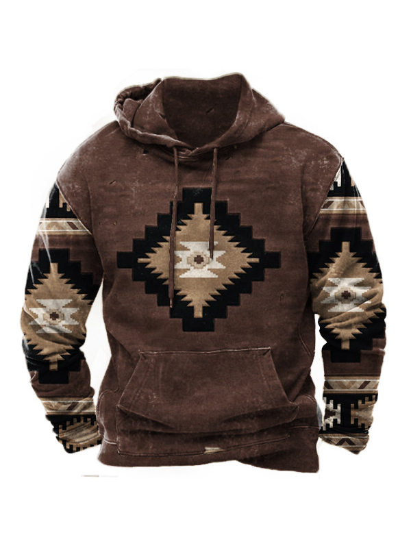 Aztec Cowboy Men's Hoodie