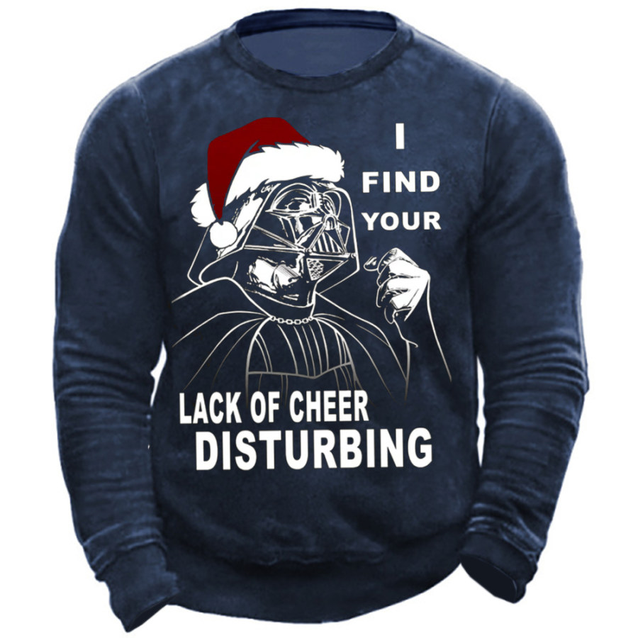 

I Find Your Lack Of Cheer Disturbing Christmas Men's Hooded Sweatshirt