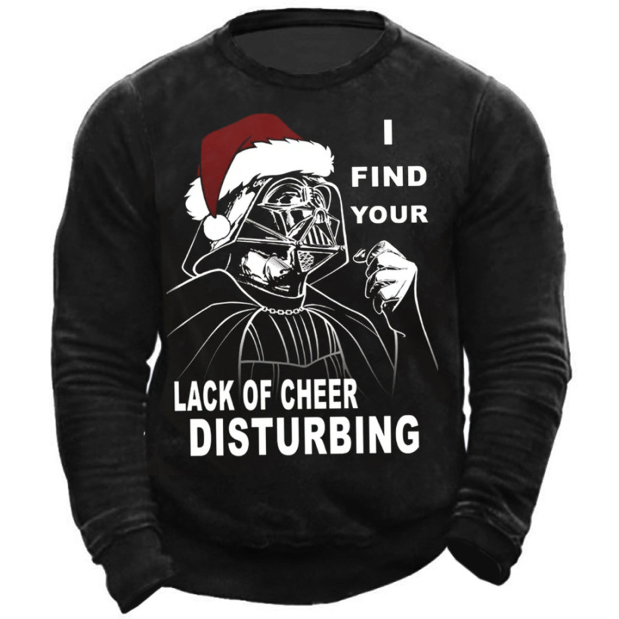 

I Find Your Lack Of Cheer Disturbing Christmas Men's Hooded Sweatshirt