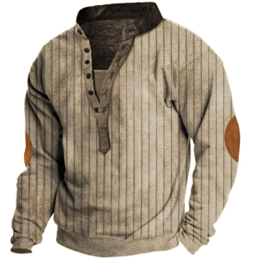 

Men's Training Colorblock Henley Sweatshirt
