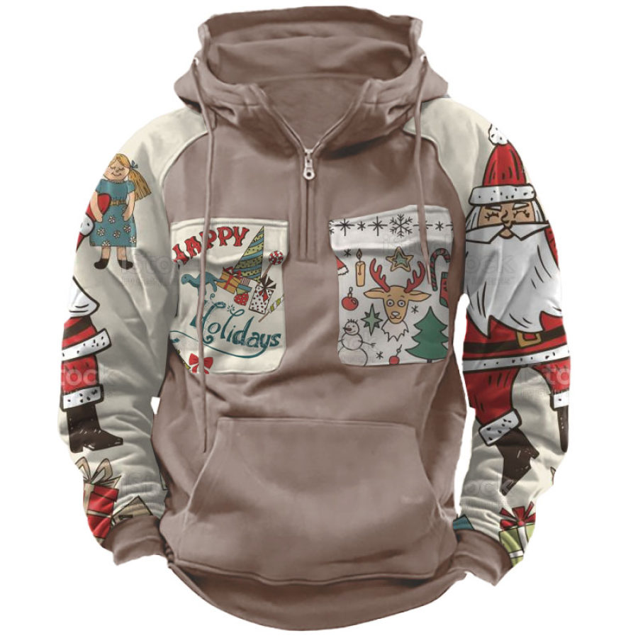 

Merry Christmas And Happy New Year Print Hoodie