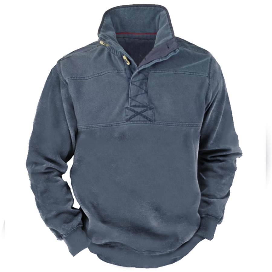 

Men's Outdoor Tactical Lapel Sweatshirt