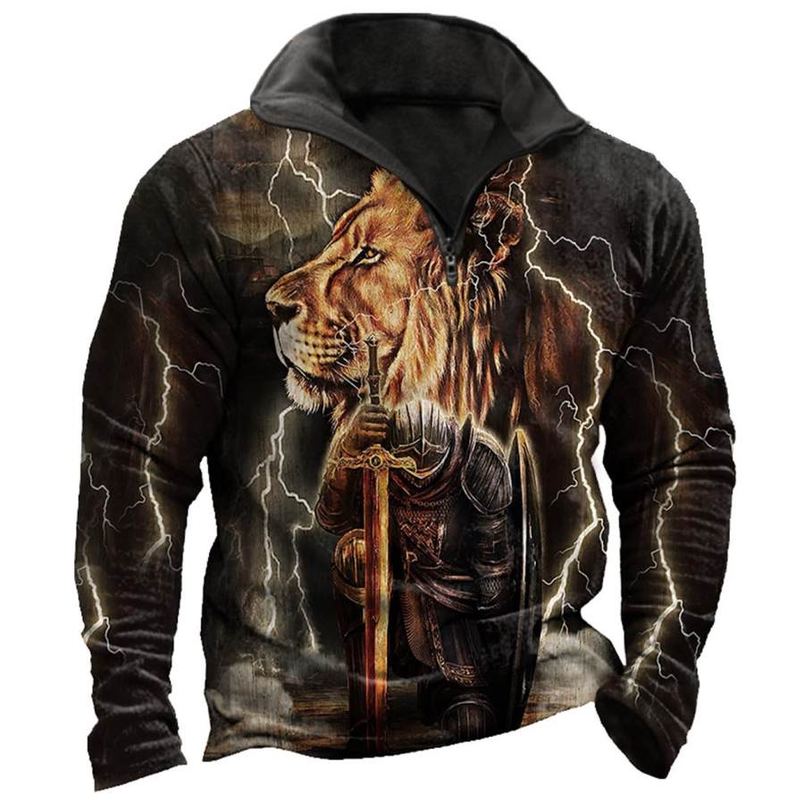 

Men's Outdoor Knights Templar Lion Quarter Zip Sweatshirt