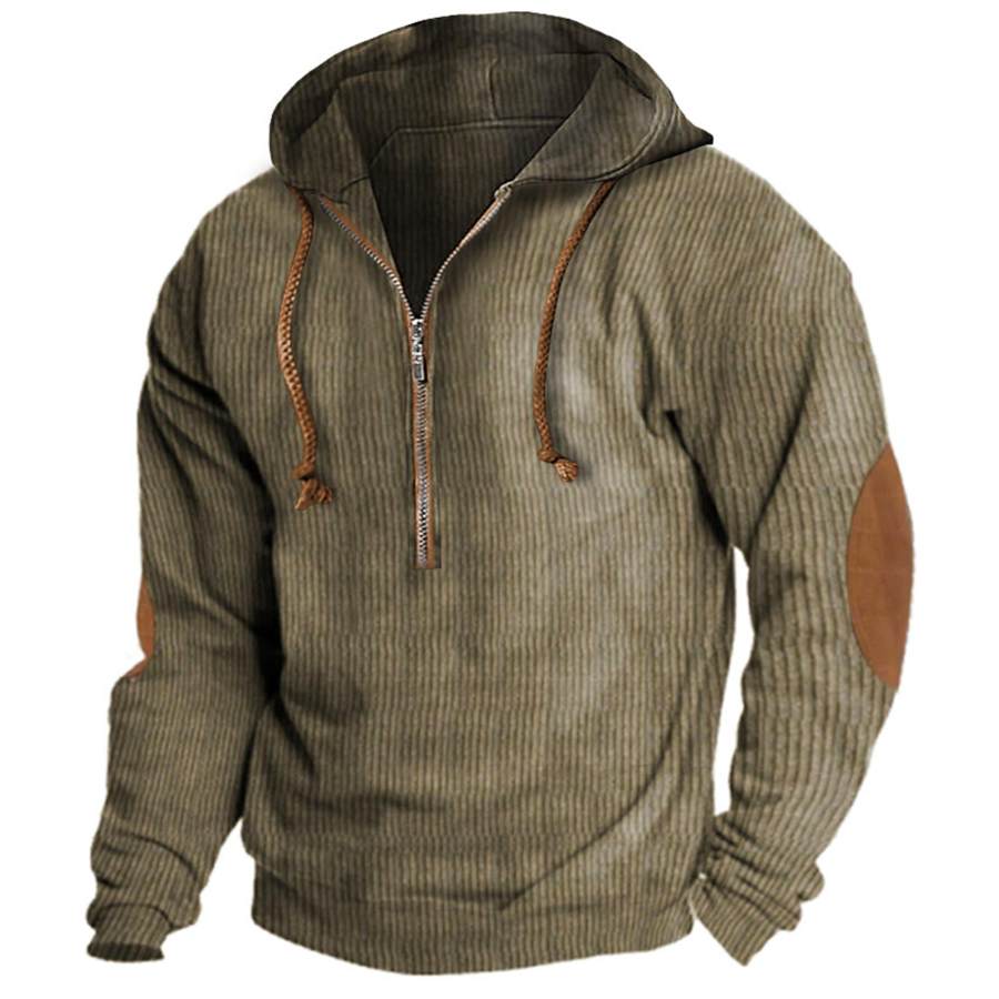 

Taktischer Outdoor-Hoodie Mit Halbem Reißverschluss Für Herren