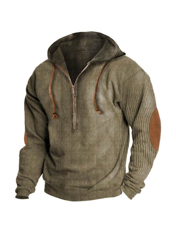 Men's Outdoor Tactical Half Zip Hoodie