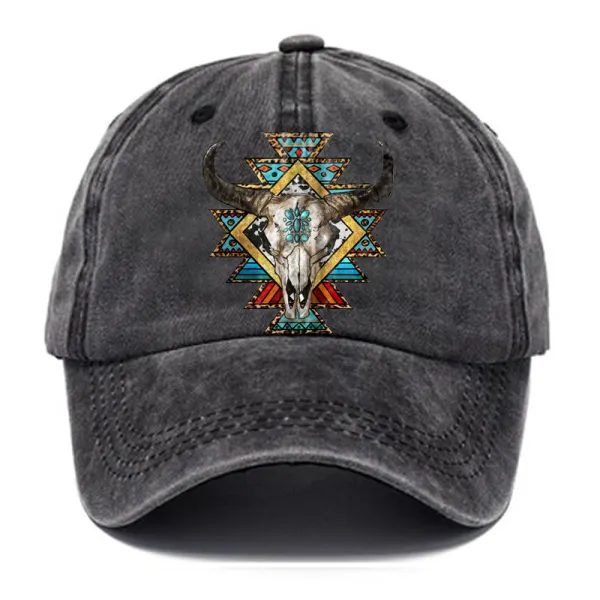 Men's Vintage Cowboy Ethnic Print Wash Hat Only $13.99 - Cotosen.com 