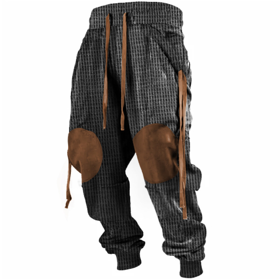 

Men's Outdoor Knee Pads Contrasting Color Design Casual Pants