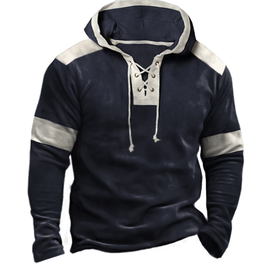 

Men's Outdoor Vintage Drawstring Hoodie