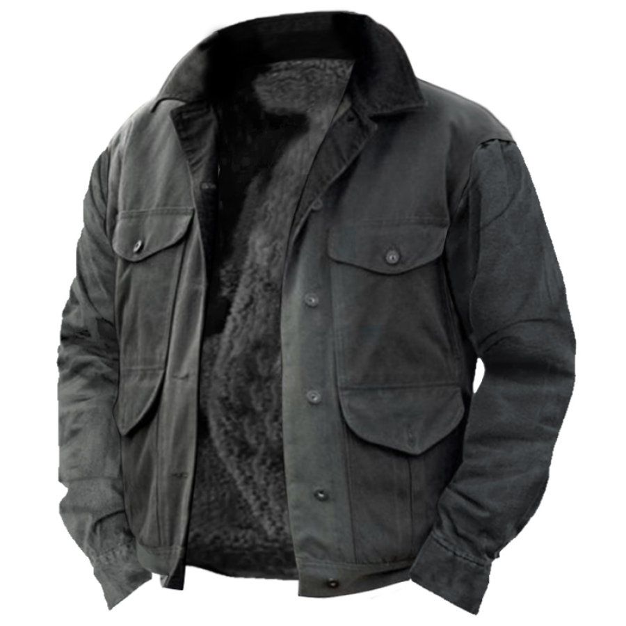 

Men's Vintage Denim Cropped Yellowstone Jacket