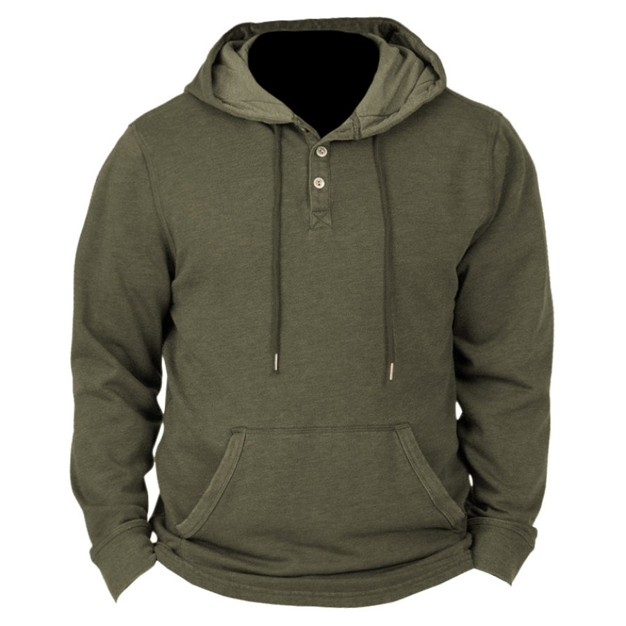 

Men's Outdoor Tactical Button Hoodie