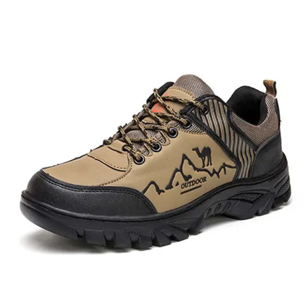 Men's Waterproof Non-slip Wear-resistant Outdoor Hiking Shoes - Kalesafe.com 