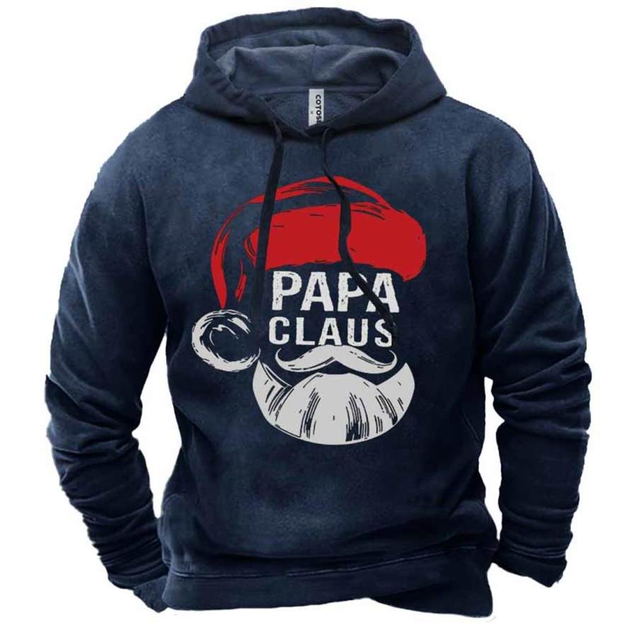 

Men's Christmas Papa Claus Print Hoodie