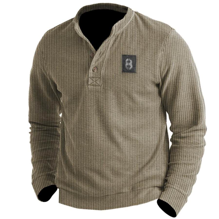 

Men's Outdoor Tactical Henley Sweatshirt