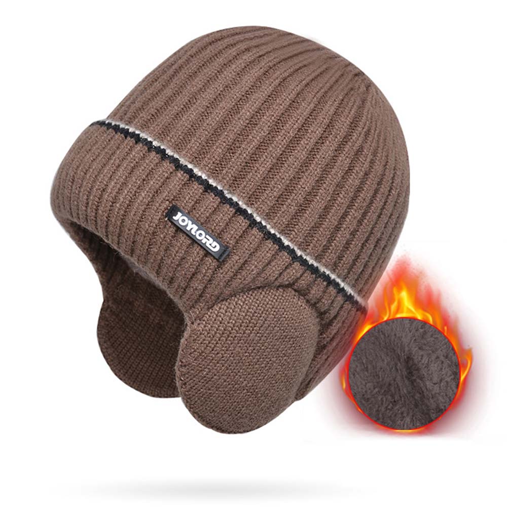 Men's Outdoor Retro Fleece Chic Warm Knitted Hat