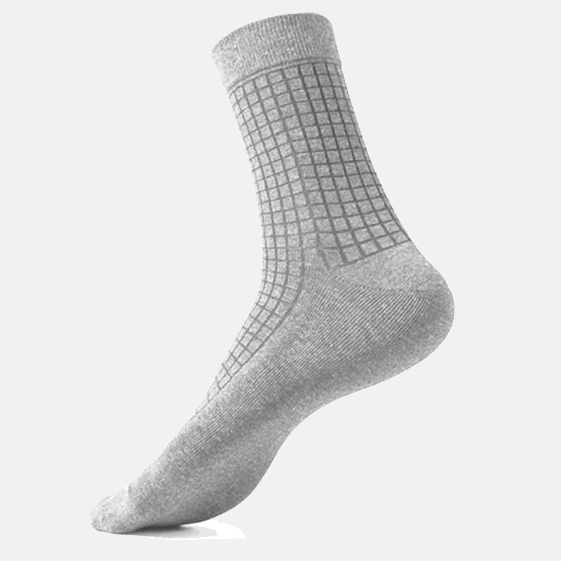 Men's Tall Thermal Terry Chic Plaid Jacquard Christmas Socks