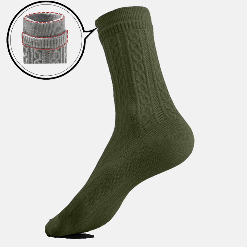Men's Tall Thermal Terry Chic Jacquard Christmas Socks