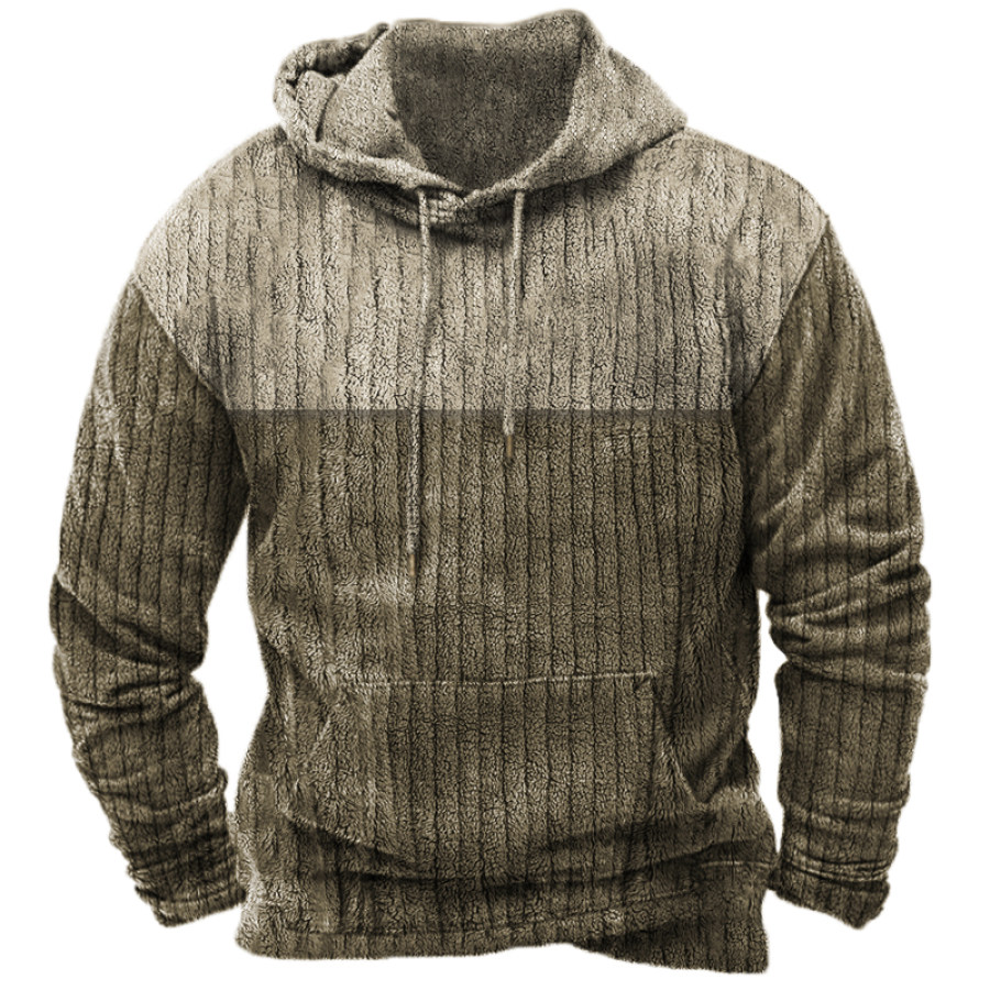 

Men's Training Color Block Corduroy Hoodie