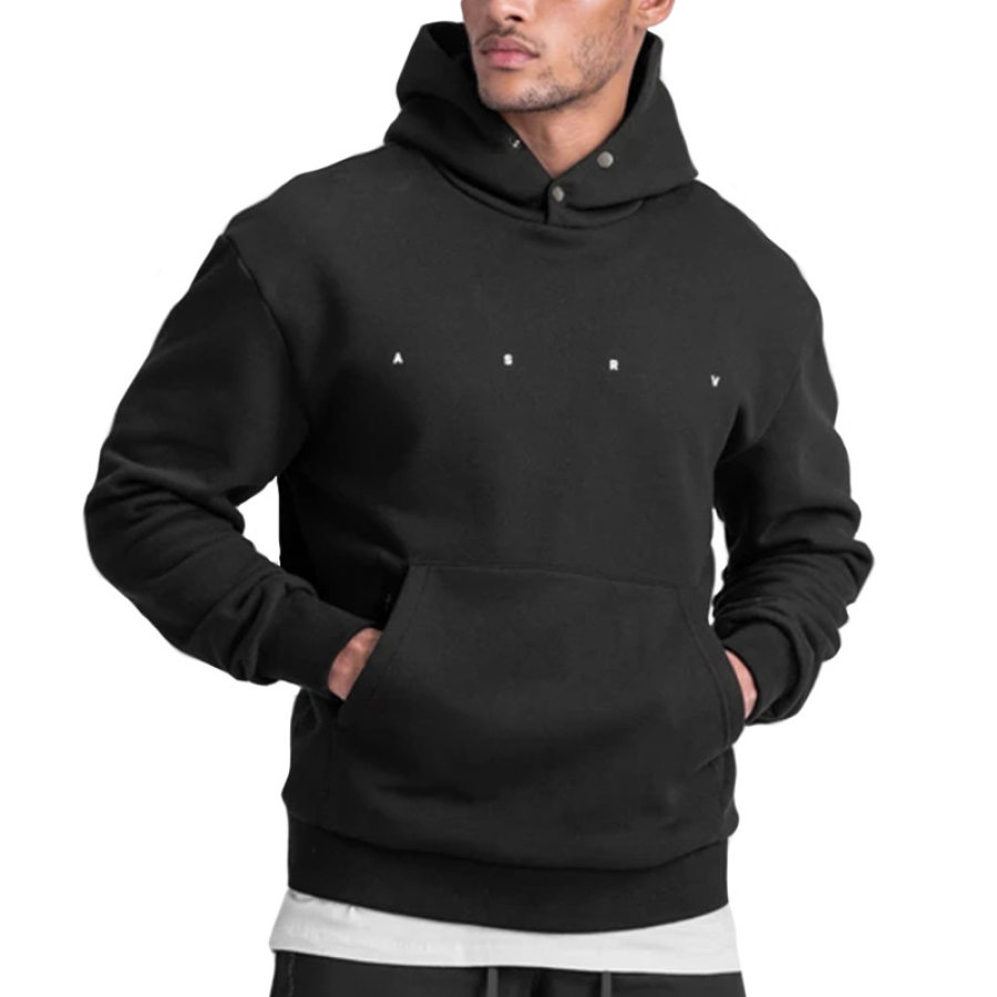 

Men's Outdoor Letter Print Casual Hooded Sweatshirt