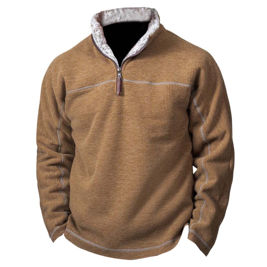 

Men's Vintage Fleece Quarter Zip Sweatshirt