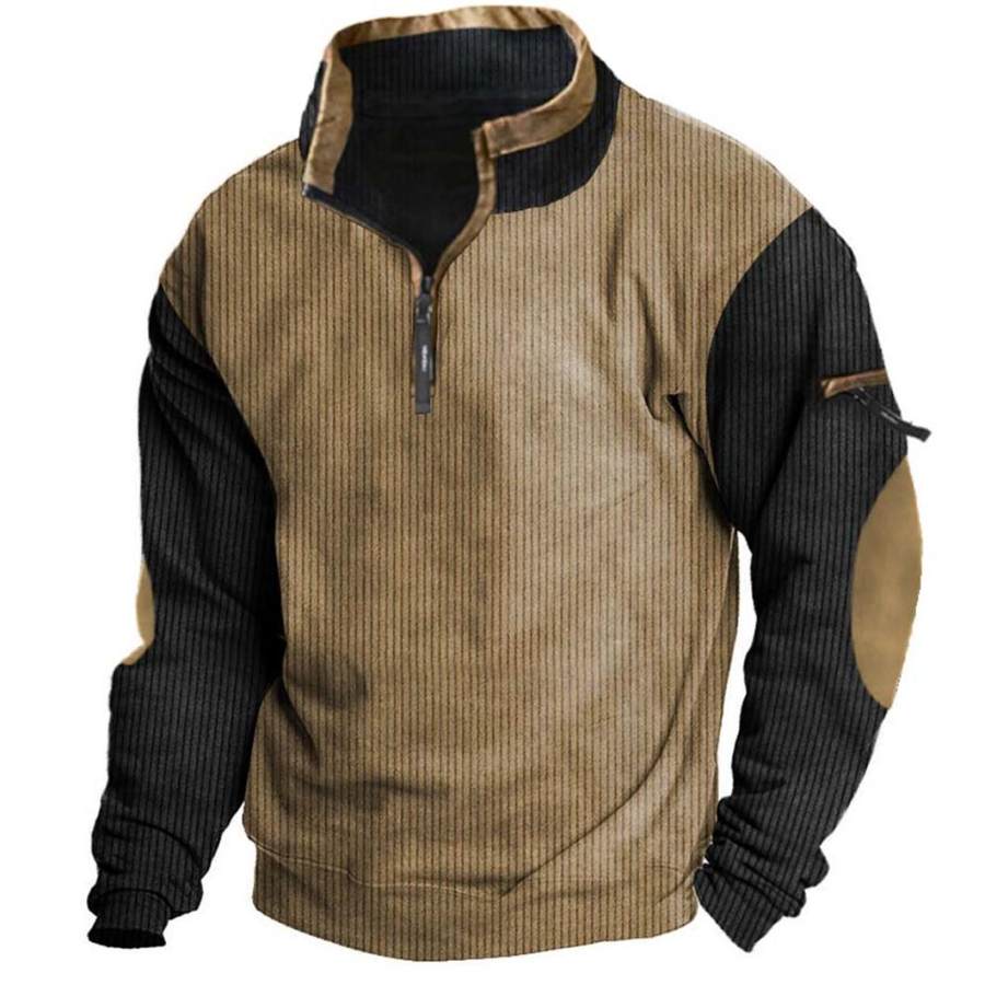 

Taktisches Outdoor-Sweatshirt Mit Viertelreißverschluss Für Herren