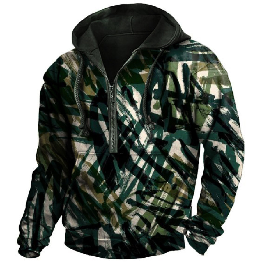 

Men's Leaf Print Hoodie