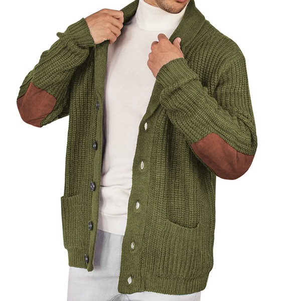 Men's Outdoor Shawl Collar Chic Knitted Sweaters Cardigan