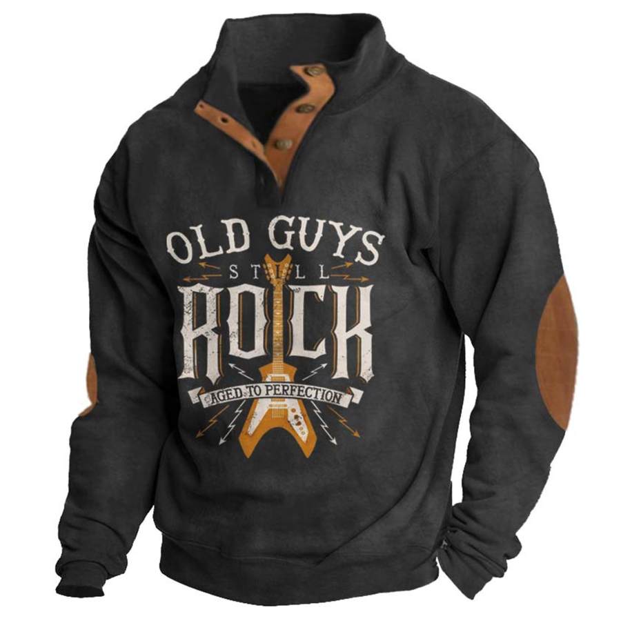 

Men's Old Guys Rock Print Sweatshirt